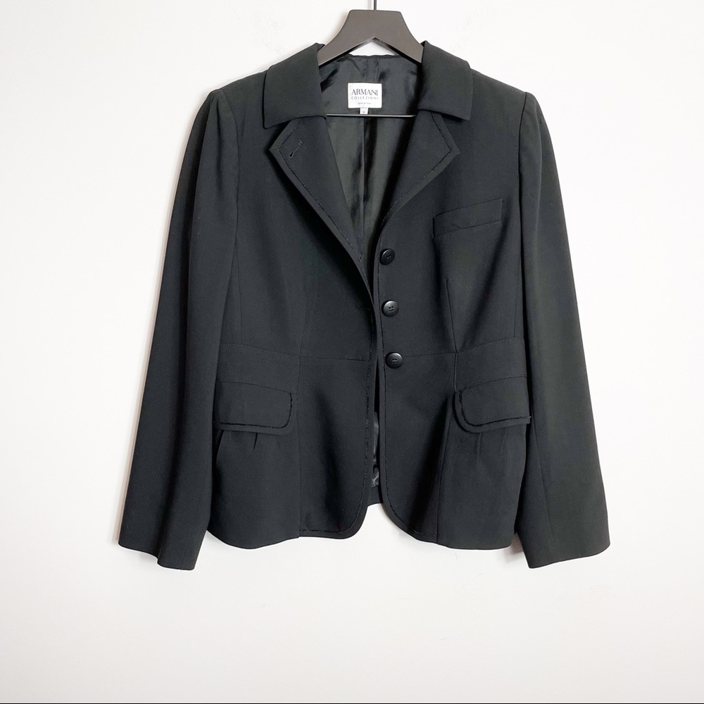Armani Collezioni 10 Black Blazer Jacket